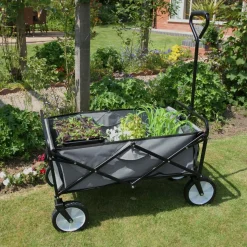 Monstershop Faltbarer Gartenwagen - Grey