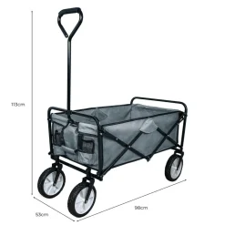 Monstershop Faltbarer Gartenwagen - Grey