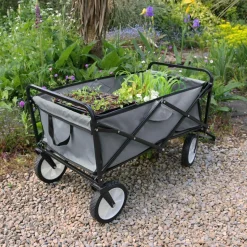 Monstershop Faltbarer Gartenwagen - Grey