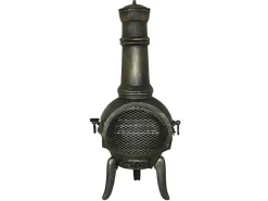 Monstershop Gusseisen Gartenkamin mit Schutzhulle