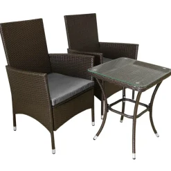 Monstershop Jarda 3-teiliges Bistro-Set - Brown