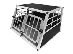 Monstershop Medium 2-türiger Aluminium-Hundekorb