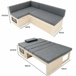 Monstershop Schlafsofa - 180 x 120 cm