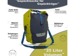 Narveik RollTop Gepäckträger Fahrradtasche