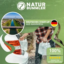 Naturbummler 10 Liter Set von 4 Faltbaren Wasserkanister