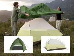 Naturehike Cloud Up 3 PRO Zelt – Grün