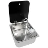 Navy Load 35 x 32 Waschbecken mit Glasplatte