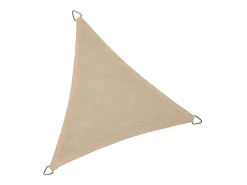 NC Outdoor 5,0m dreieckiges Schattentuch - Off-white