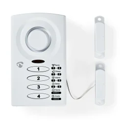 Nedis ALRMD30WT Tür- und Fensteralarm mit Sirene - Weiss