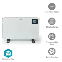 Nedis HTCO50WTW SmartLife Konvektionsheizgeräte - Weiss