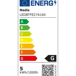 Nedis LEDBTFE27A160 E27 LED-Filament-Lampe