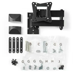 Nedis TVWM31BK Vollbewegliche-TV-Wandhalterung - 10-32 Zoll