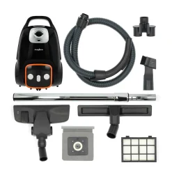 Nedis VCBG250GY Staubsauger mit Beutel - Anthrazit