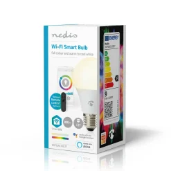 Nedis WIFILRC10E27 SmartLife Vollfärbige LED-Lampe