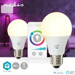 Nedis WIFILRC20E27 SmartLife Vollfärbige LED-Lampen