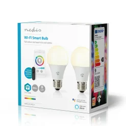 Nedis WIFILRC20E27 SmartLife Vollfärbige LED-Lampen
