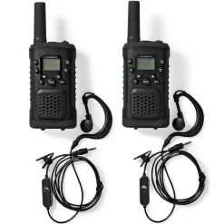 Nedis WLTK0610BK Walkie-Talkie-Set - Schwarz