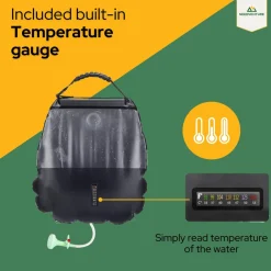 needventure® 20 Liter Campingdusche - Schwarz
