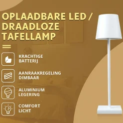 Norda LED Tischlampe - Silber
