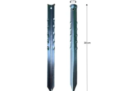 Norskskin 33 cm Stahl Hering - Set von 5