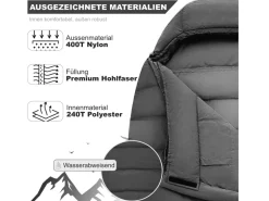 Norskskin Ultralight 800 gr Mumienschlafsack - Rechts