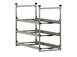 Nova Racks Serie M 3 Ebenen Seitenauszug - 40x90x132 cm