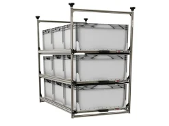 Nova Racks Serie M 3 Ebenen Seitenauszug - 60x120x122 cm