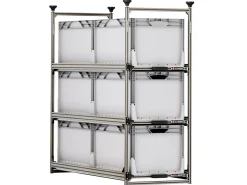 Nova Racks Serie M 3 Ebenen Seitenauszug 40x120x122 cm