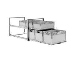 Nova Racks Serie V 2 Ebenen Heckauszug - 60x120x65 cm
