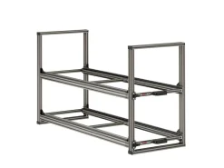 Nova Racks Serie V 2 Ebenen Heckauszug - 40x120x55 cm