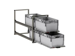 Nova Racks Serie V 2 Ebenen Heckauszug - 40x120x55 cm