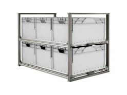 Nova Racks Serie V 2 Ebenen Heckauszug - 60x120x75 cm