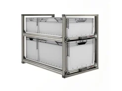 Nova Racks Serie V 2 Ebenen Heckauszug - 40x90x65 cm