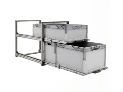 Nova Racks Serie V 2 Ebenen Heckauszug - 40x90x65 cm