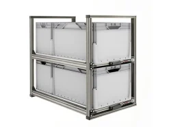 Nova Racks Serie V 2 Ebenen Heckauszug - 40x90x75 cm