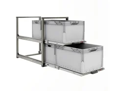 Nova Racks Serie V 2 Ebenen Heckauszug - 40x90x75 cm
