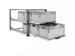 Nova Racks Serie V 2 Ebenen Heckauszug - 40x90x75 cm