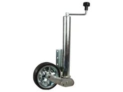Novio 60 mm automatisch einklappbar Stützrad mit Stahlfelge