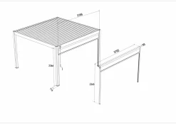 Novum Orion 400 Pull Down Windschutz - White