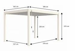 Novum ORION 360 x 400 Pergola - White