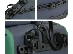 Nraveik Gepäckträger Tasche Grün RollTop Fahrradtasche