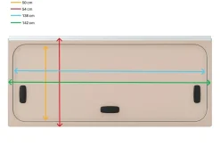 NRF 1450 x 600 mm getöntes Klappfenster mit Doppelverglasung - bronze
