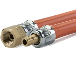 Obelink 1/4" Links x Schnellkupplung PVC-Gasschlauch - 1,5 Meter