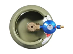 Obelink 50 mbar 1/4 Links Druckregler mit Überdruckventil