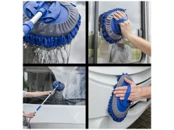Obelink 250 teleskopische Mikrofaser-Waschbürste - Blau