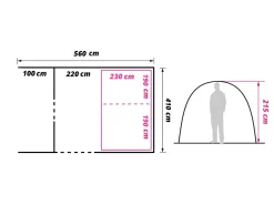 Obelink Columbia 6 Easy Air Tunnelzelt