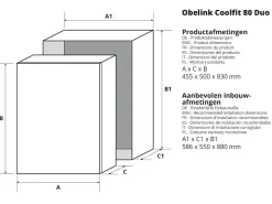 Obelink Coolfit 80 Duo Kompressor Kühlschrank