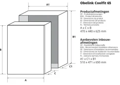 Obelink Coolfit 65 Kompressor Kühlschrank