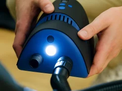 Obelink Cyclone Compact Zeltpumpe mit Batterie - Blue