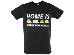 Obelink Home is where you park it T-shirt - Black